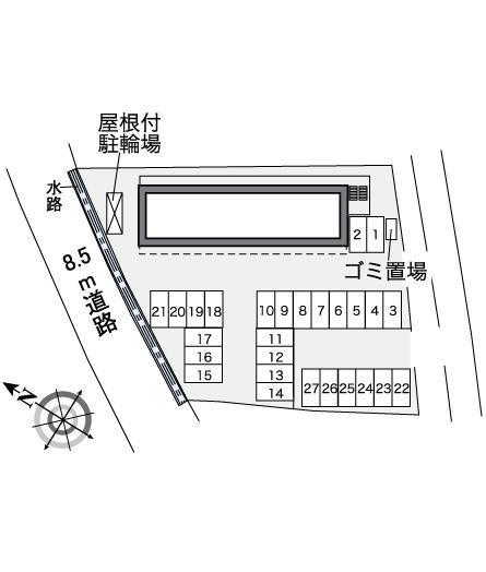 グレンツェ　掛川(35348)の駐車配置図