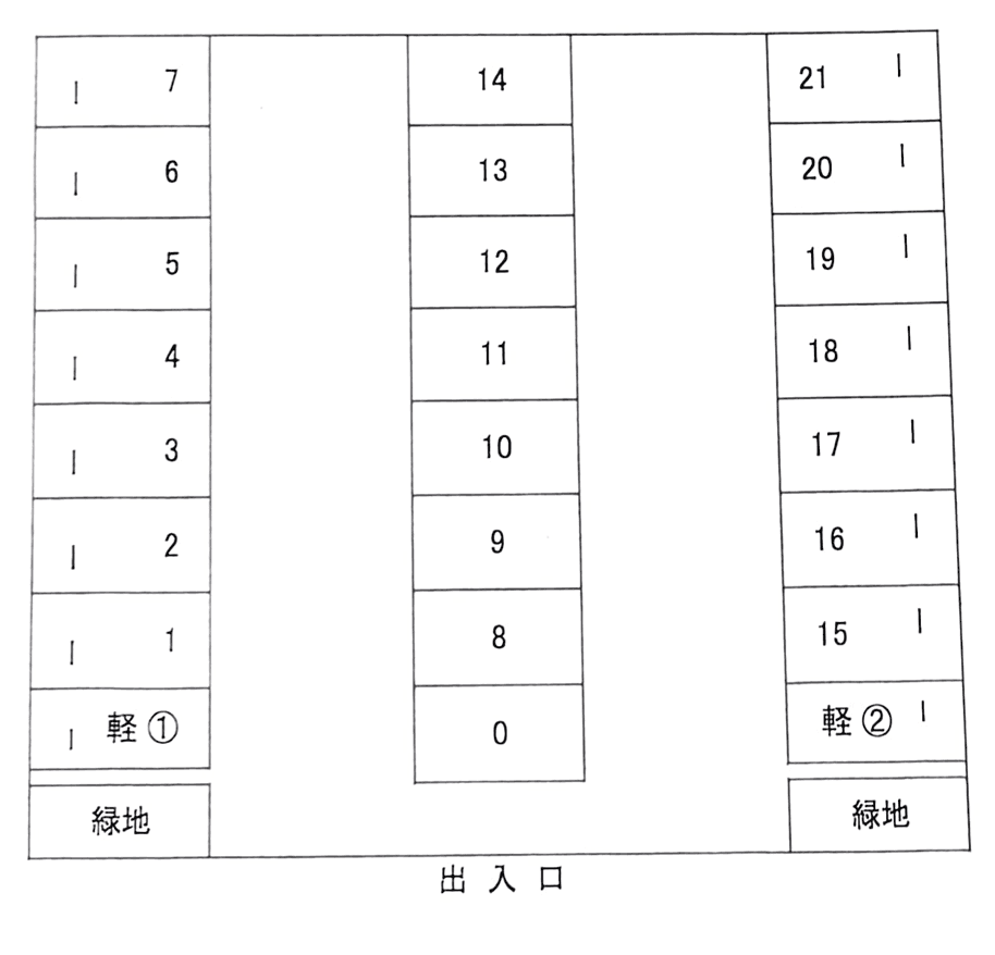 ＩＭパーキングの駐車配置図