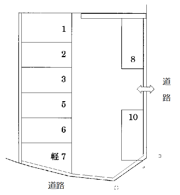 マルツクパーキングの駐車配置図