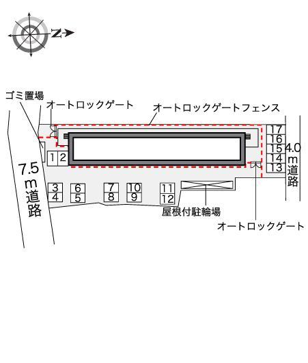 アメニティ名古屋(40425)の駐車配置図