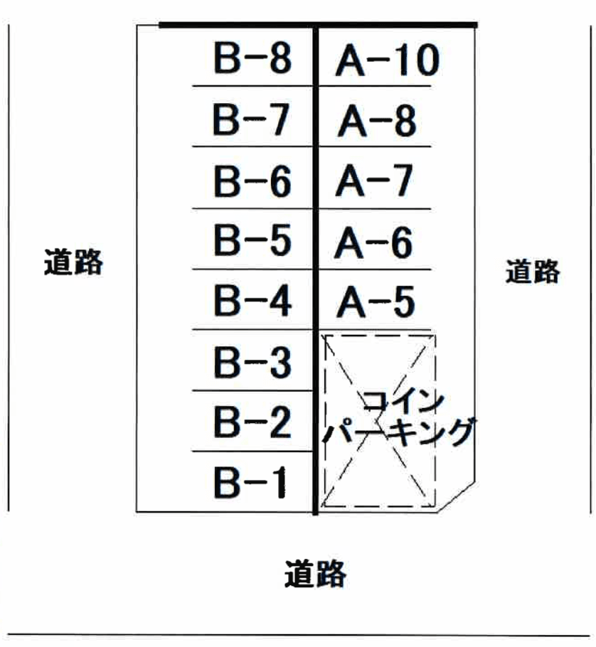 遠藤駐車場の駐車配置図