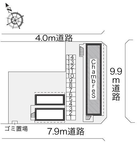 Ｃｈａｍｂｒｅ　Ｓ(18945)の駐車配置図