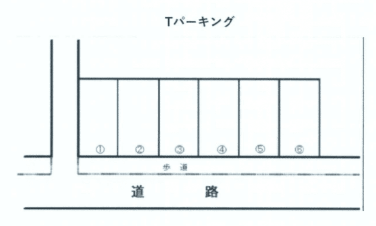 吉塚２丁目Ｔパーキングの駐車配置図