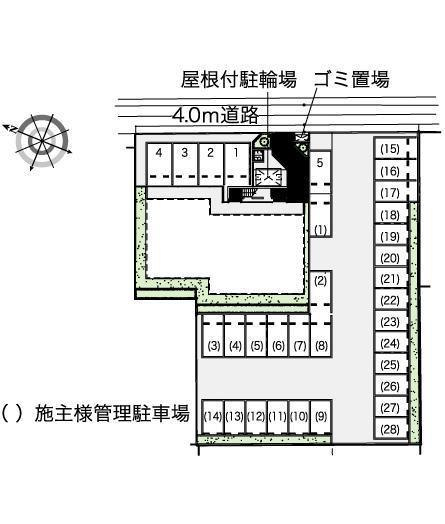 ステラⅢ(42494)の駐車配置図