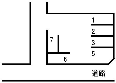 桜木4丁目駐車場の駐車配置図