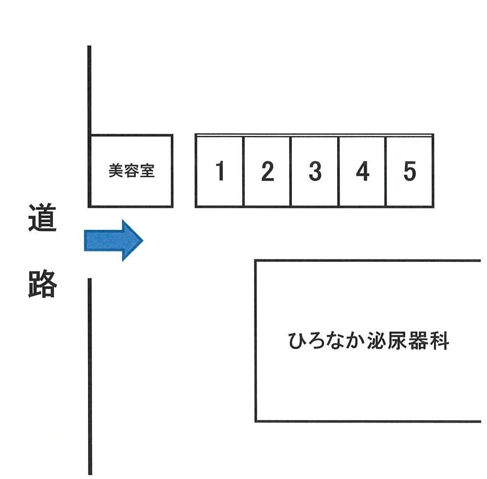 錦見２丁目駐車場の駐車配置図