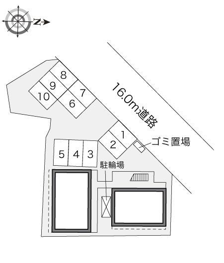 グランザード(24267)の駐車配置図
