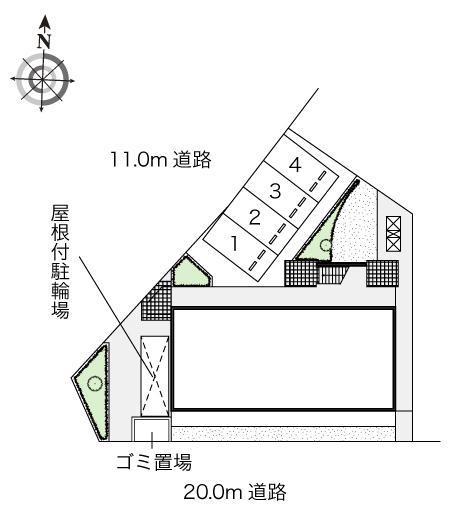 グランディールＫ(51536)の駐車配置図