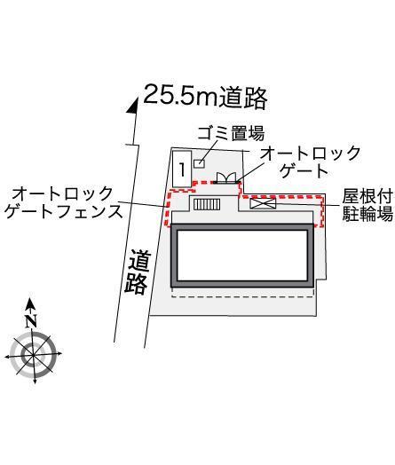 ＥＳＰＯＩＲ東伊場(35587)の駐車配置図