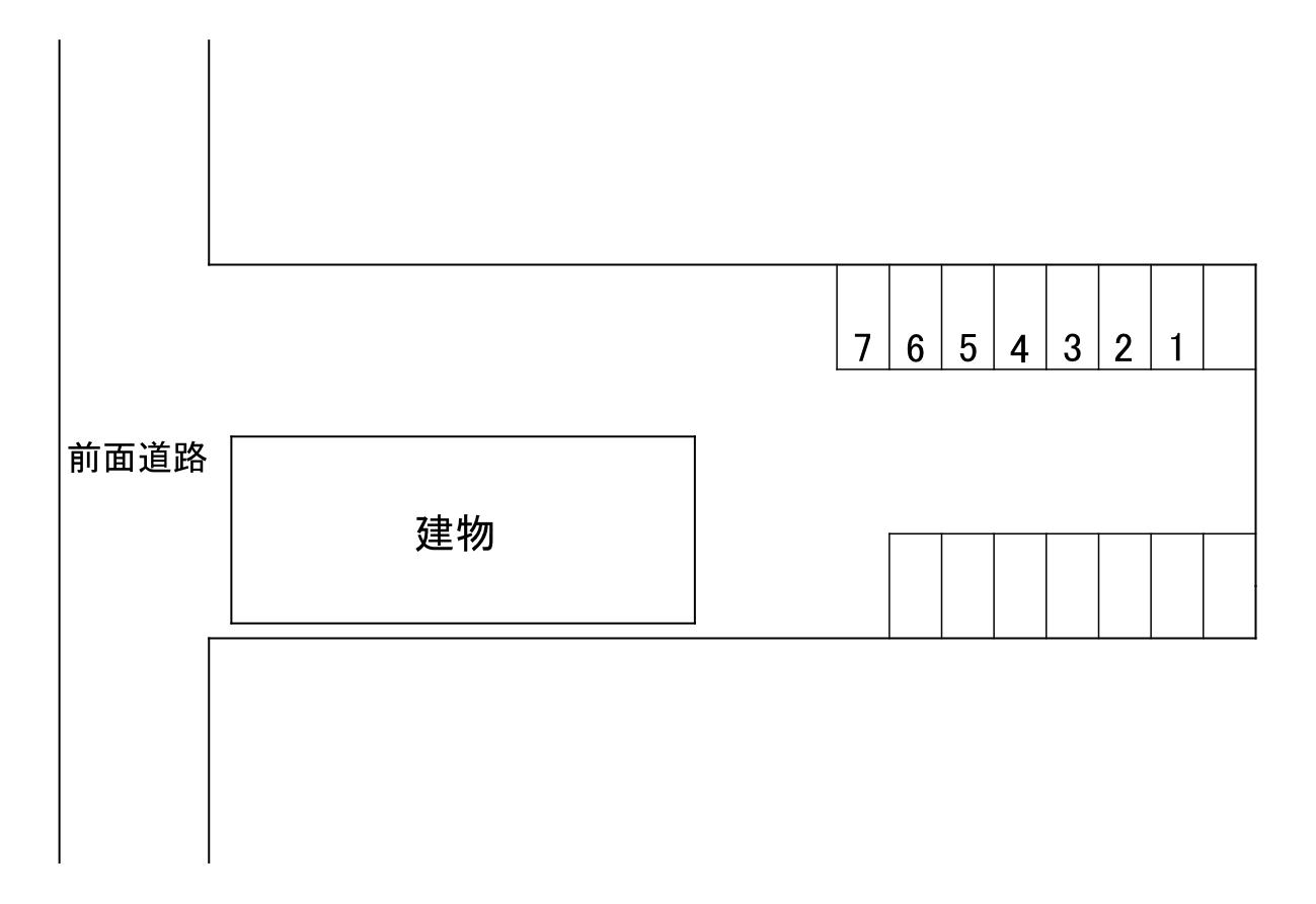 西戸崎4丁目パーキングの駐車配置図