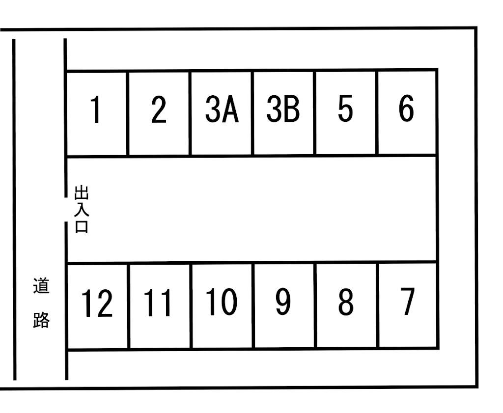321駐車場の駐車配置図