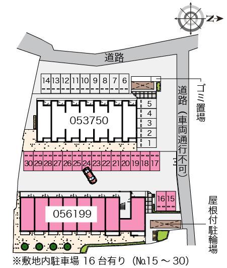 ミランダなるみⅡ(56199)の駐車配置図