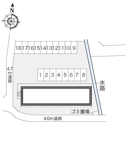 ことぶき(15278)の駐車配置図
