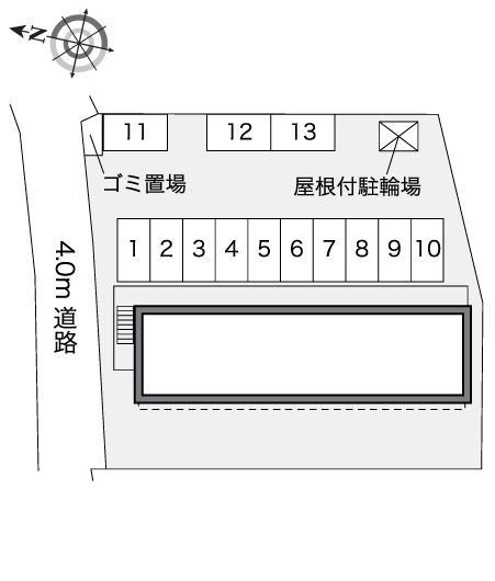 奥条(41556)の駐車配置図