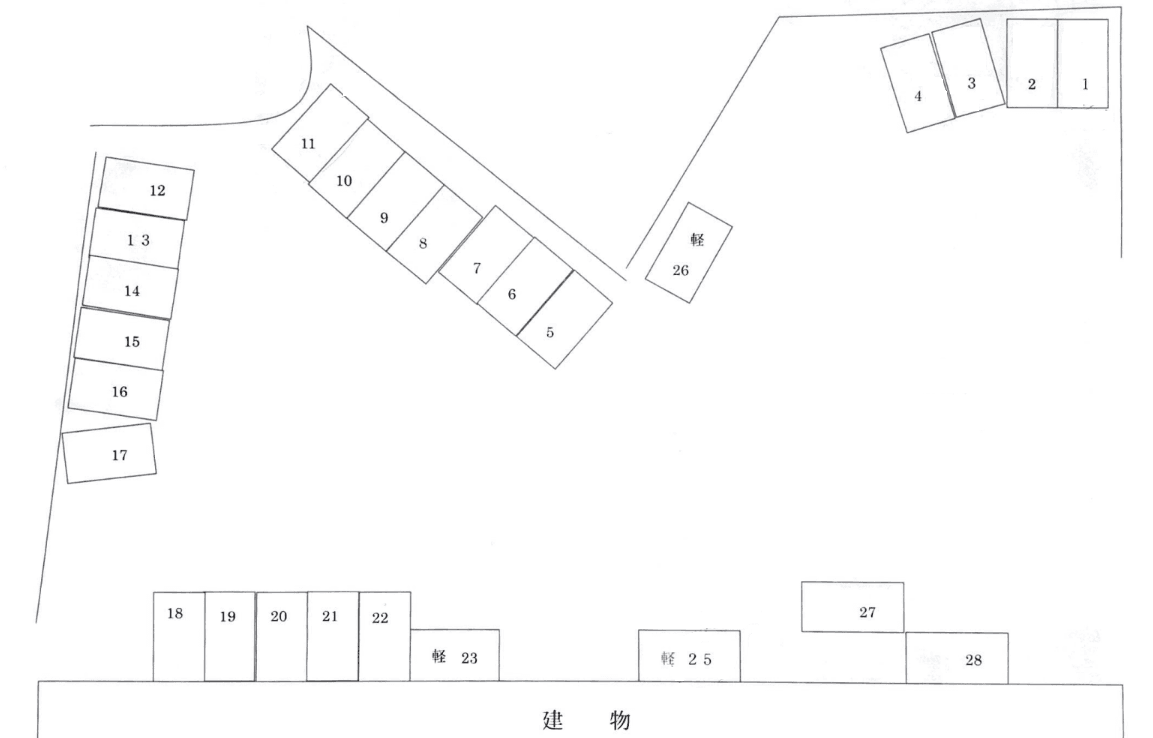パークアベニュー駐車場の駐車配置図