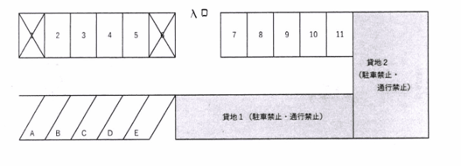 282駐車場の駐車配置図