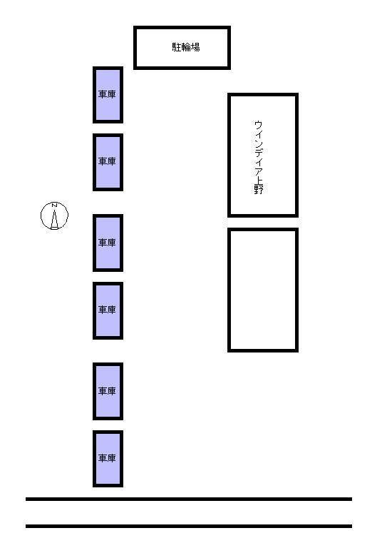 ウィンディア上野の駐車配置図