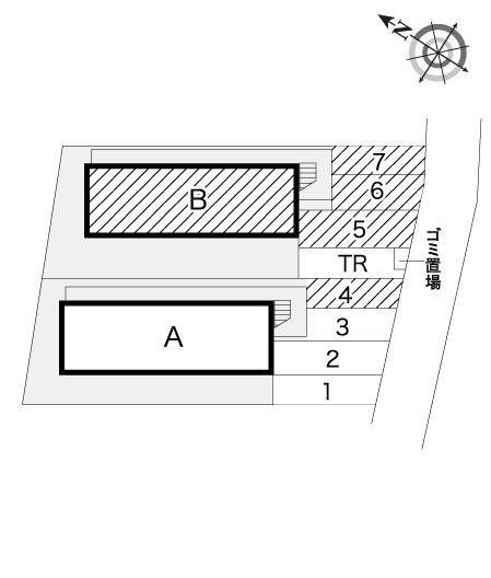 玉美第２(7370)の駐車配置図