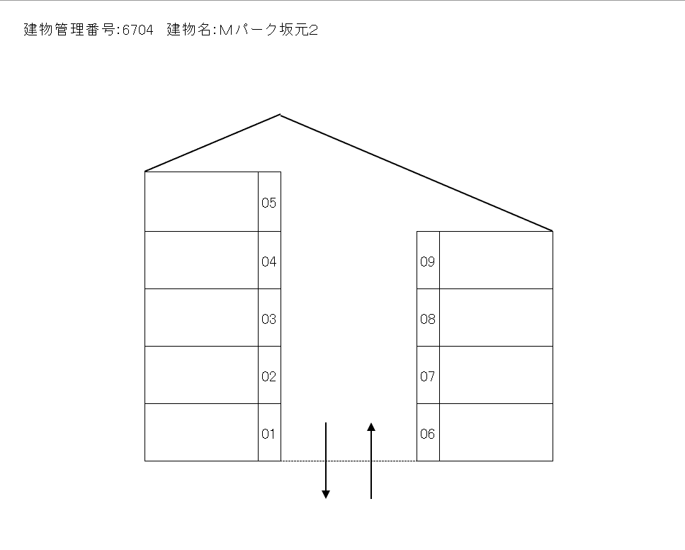 Ｍパーク坂元２の駐車配置図