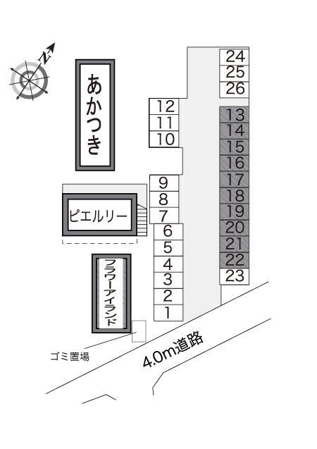 フラワーアイランド(10919)の駐車配置図