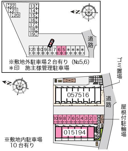 レグルス(15194)の駐車配置図
