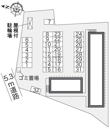 堀口(31130)の駐車配置図