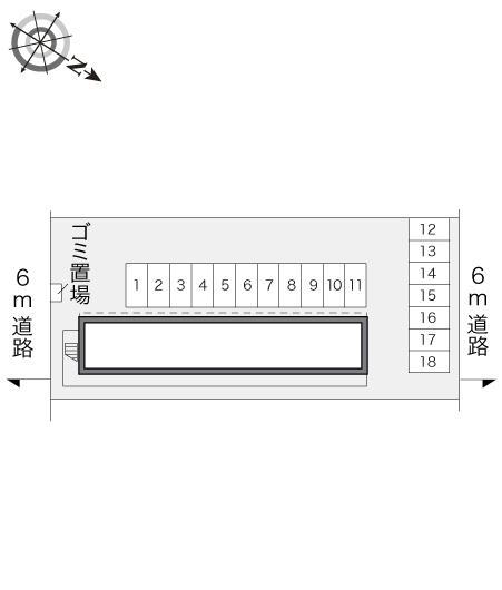 ルミエール(17113)の駐車配置図