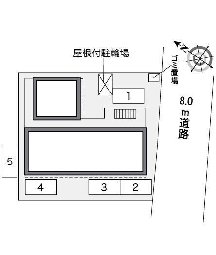 華美館(30131)　敷地外駐車場の駐車配置図