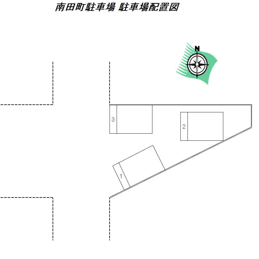 南田町駐車場２の駐車配置図