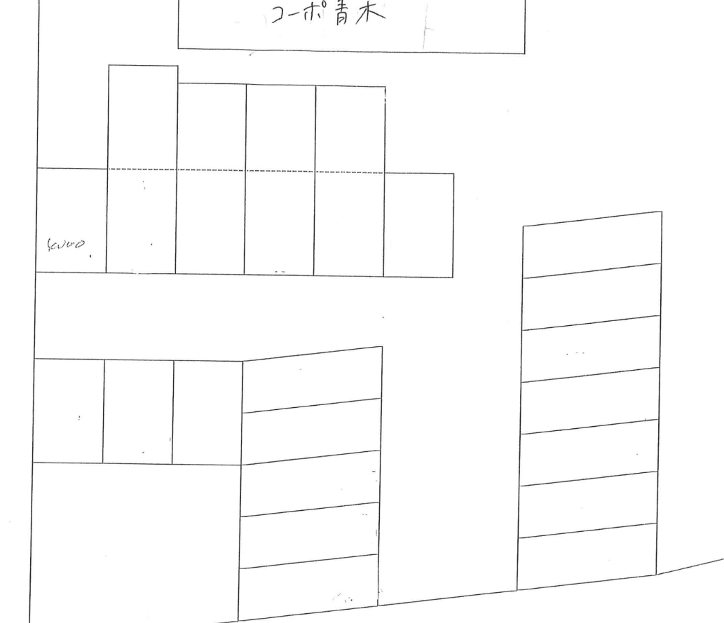 コーポ青木の駐車配置図