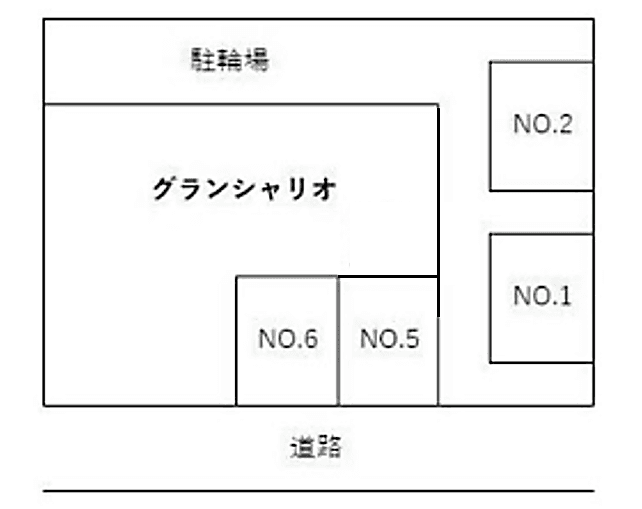 グランシャリオ駐車場の駐車配置図