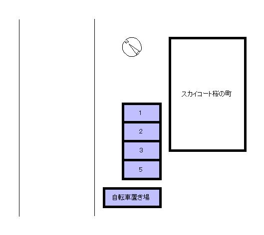スカイコート桜の町の駐車配置図