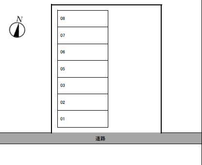 山田桜木パークの駐車配置図