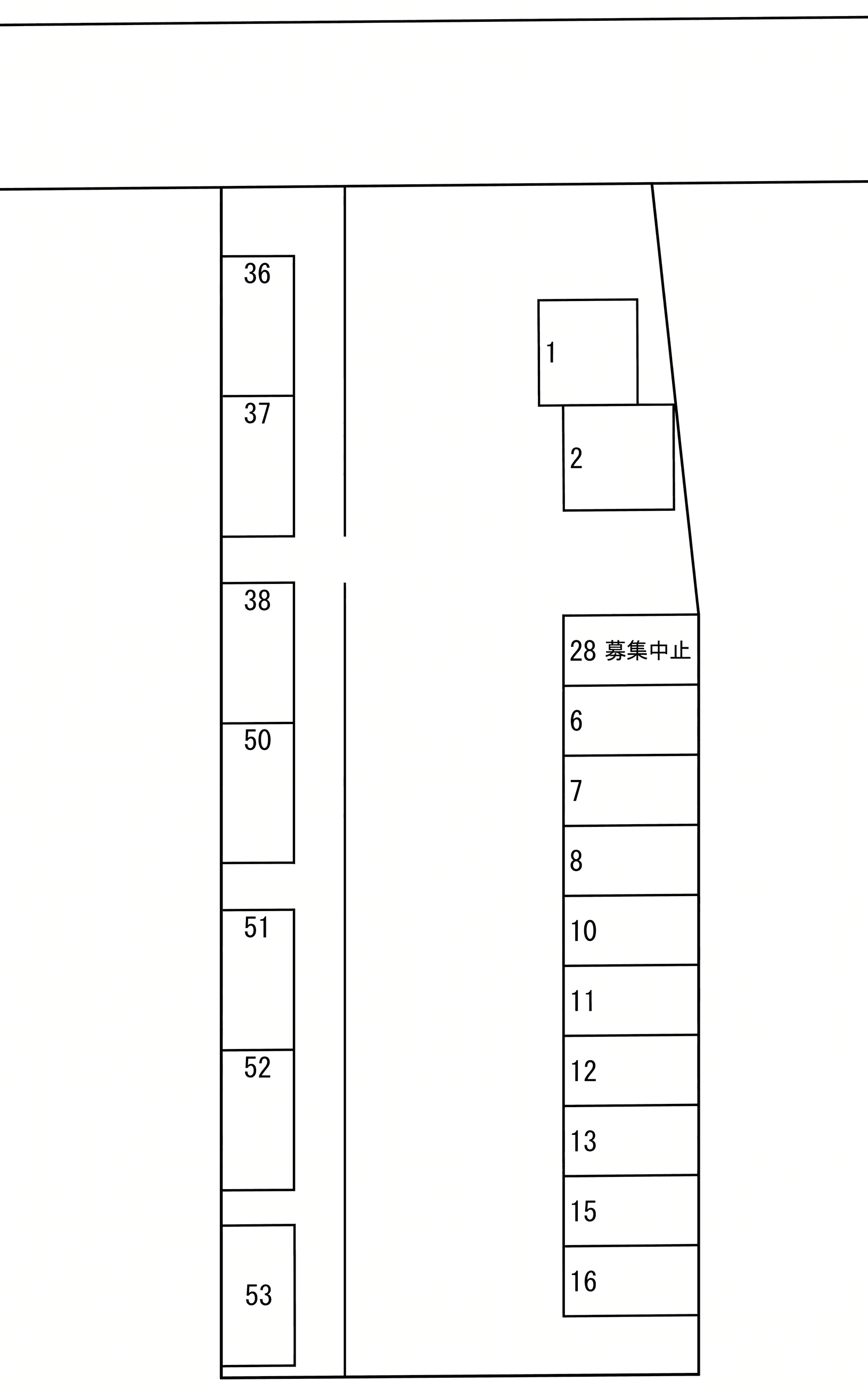 JAいずみの第C-3駐車場の駐車配置図