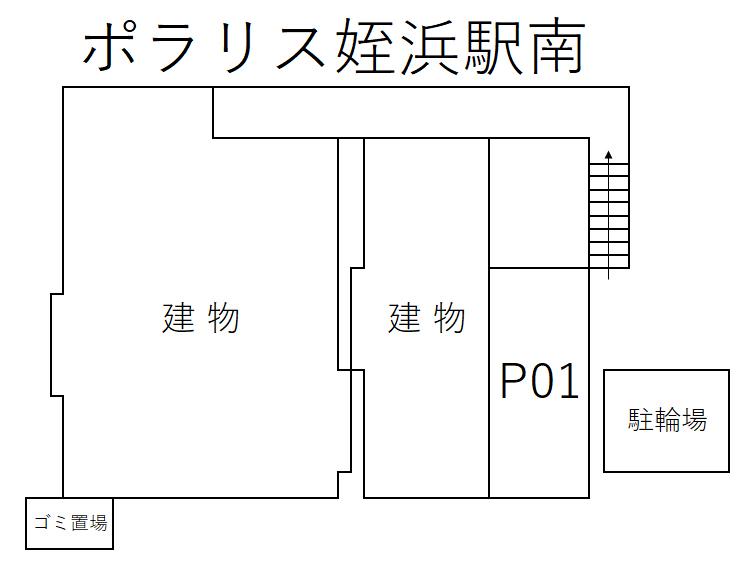 ポラリス姪浜駅南の駐車配置図