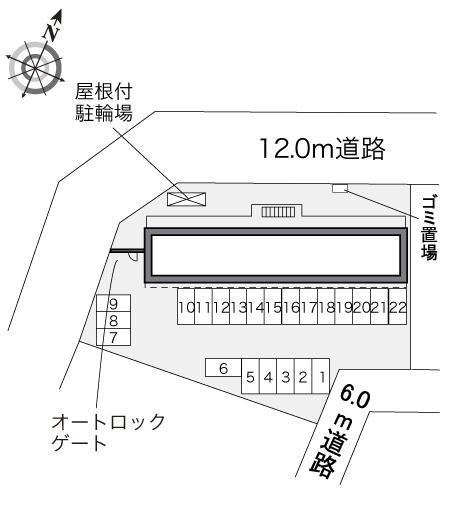 クレストウィル(34536)の駐車配置図