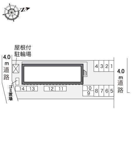 クレール(23256)の駐車配置図