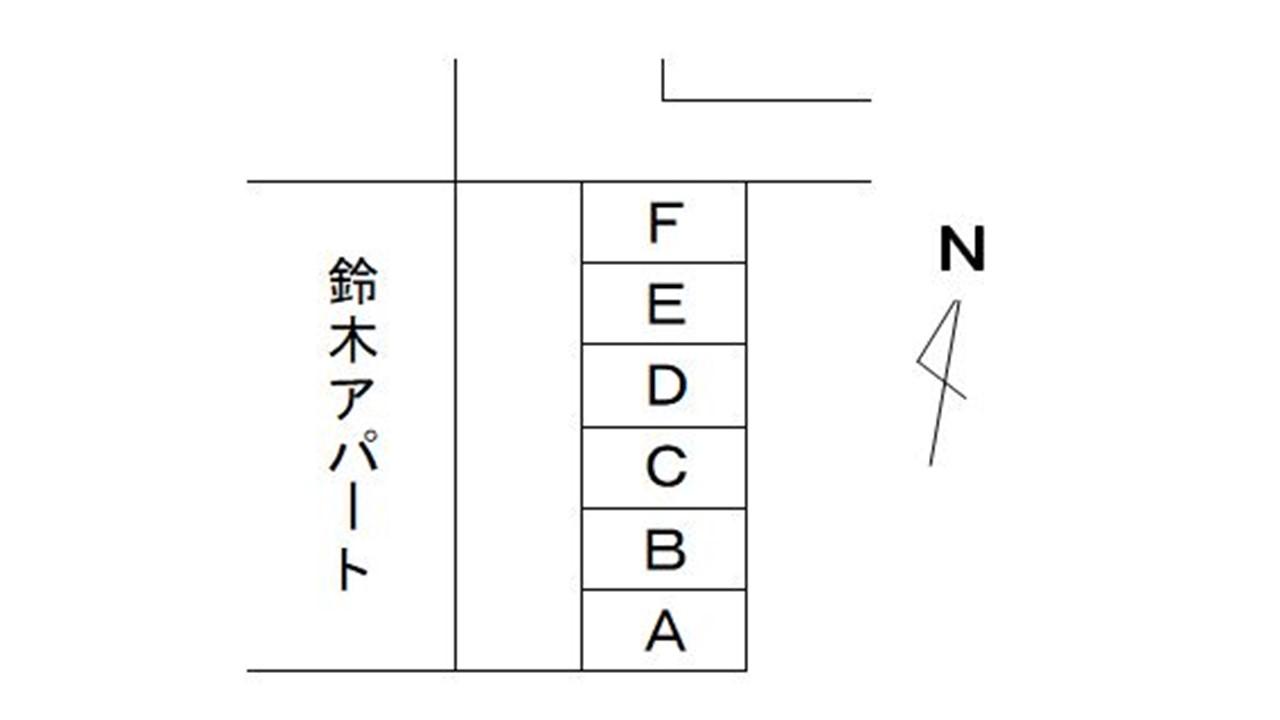 清門町鈴木駐車場の駐車配置図