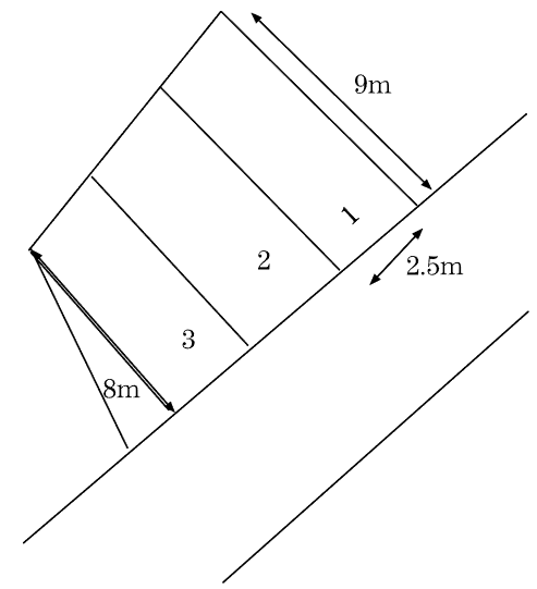 KAZUMIパーキング第2の駐車配置図