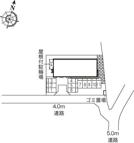 グロリア(37242)の駐車配置図