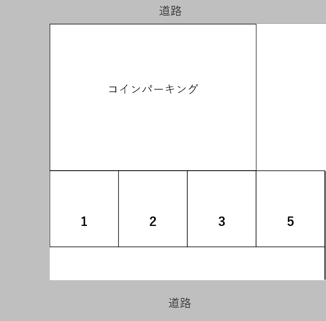 打越パーキングの駐車配置図