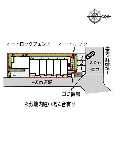 クレイノフェリーチェ(56237)の駐車配置図