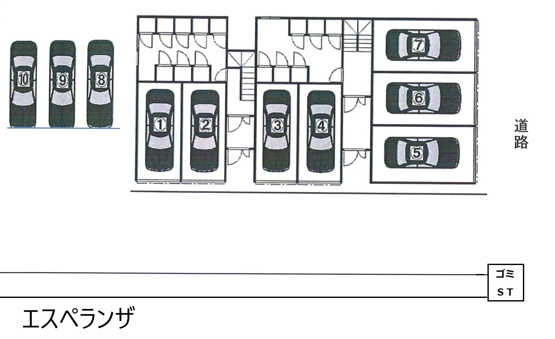 エスペランザの駐車配置図