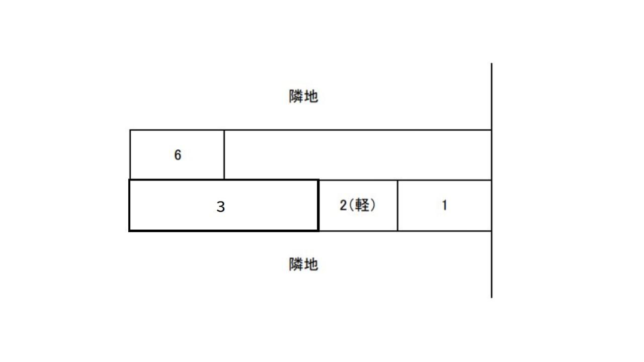 万世町第２駐車場の駐車配置図
