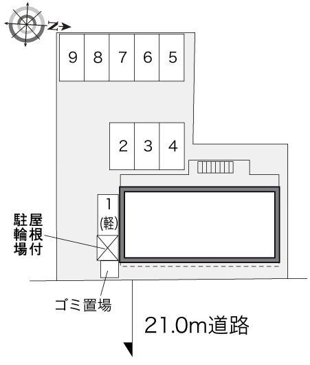 コトー　ブロン(32350)の駐車配置図
