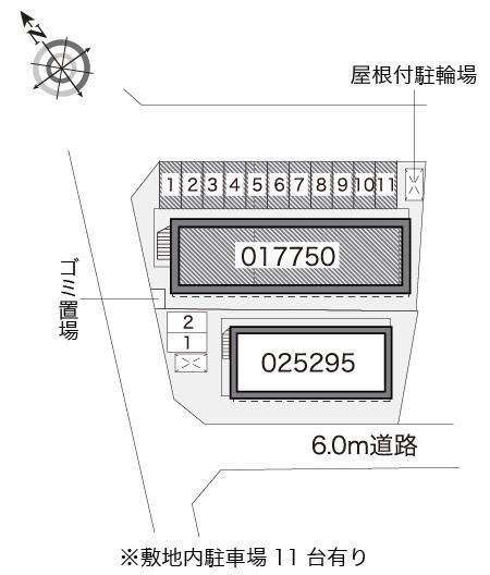 ボンジュールⅡ(17750)の駐車配置図
