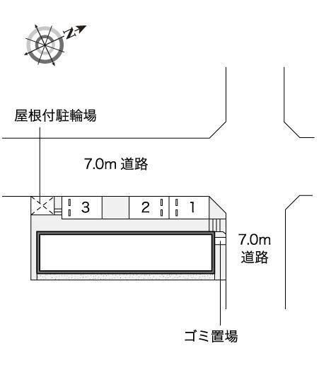 白菊(51820)の駐車配置図