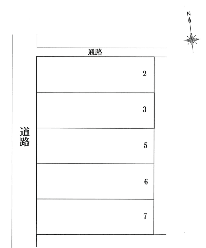 酒井駐車場（東本町）の駐車配置図