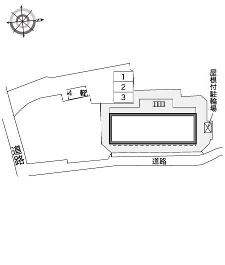 グランパ浦賀の丘(40149)　敷地外駐車場の駐車配置図