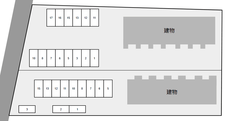 サンライズ・高砂Ⅱの駐車配置図